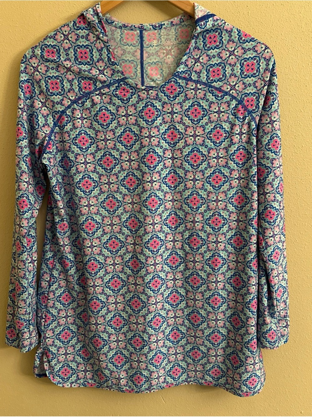 Coolibar Girls Youth‎ XL Seacoast Cover Up Sun Protection UPF 50 Swim Resort